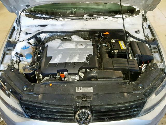 3VW3L7AJ8BM045141 - 2011 VOLKSWAGEN JETTA TDI SILVER photo 7