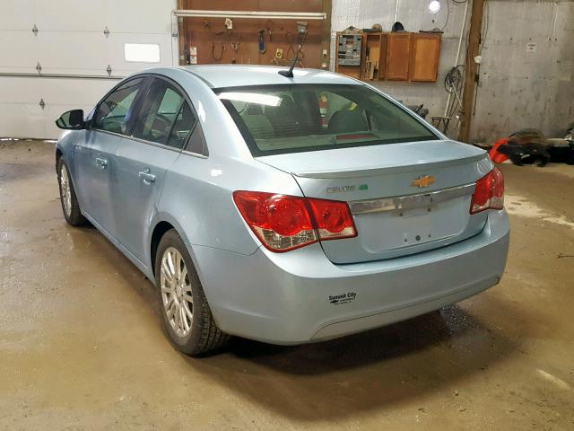 1G1PK5S91B7282668 - 2011 CHEVROLET CRUZE ECO BLUE photo 3