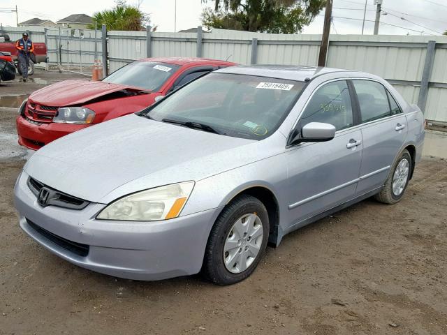 1HGCM56343A043983 - 2003 HONDA ACCORD LX SILVER photo 2