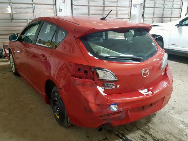 JM1BL1H66A1185441 - 2010 MAZDA 3 S MAROON photo 3