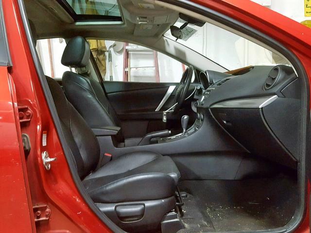 JM1BL1H66A1185441 - 2010 MAZDA 3 S MAROON photo 5