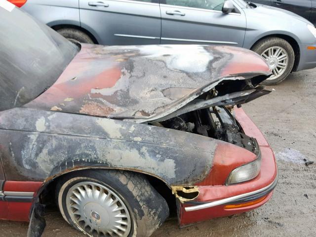 1G4HP52K7VH557101 - 1997 BUICK LESABRE CU BURGUNDY photo 9