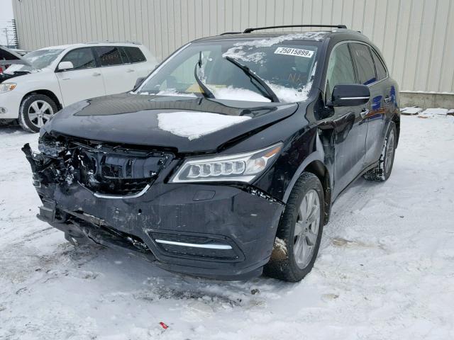 5FRYD4H89EB506619 - 2014 ACURA MDX ADVANC BLACK photo 2