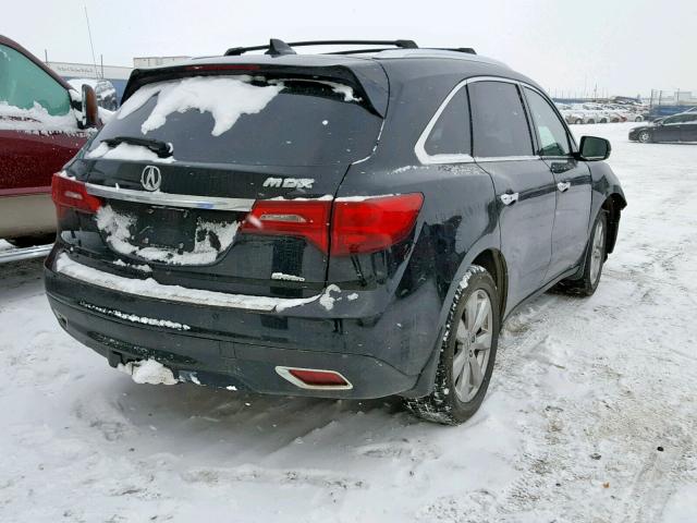 5FRYD4H89EB506619 - 2014 ACURA MDX ADVANC BLACK photo 4