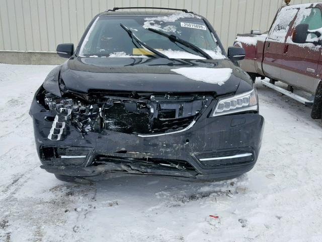 5FRYD4H89EB506619 - 2014 ACURA MDX ADVANC BLACK photo 9