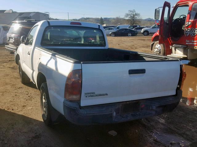 5TENX22N96Z277969 - 2006 TOYOTA TACOMA WHITE photo 3