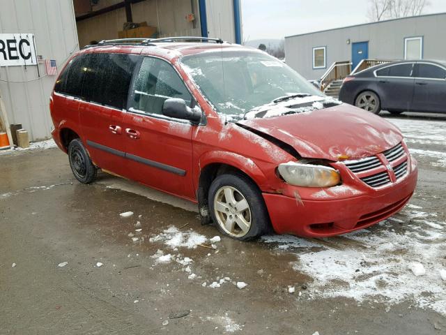 1D4GP45R66B534712 - 2006 DODGE CARAVAN SX RED photo 1