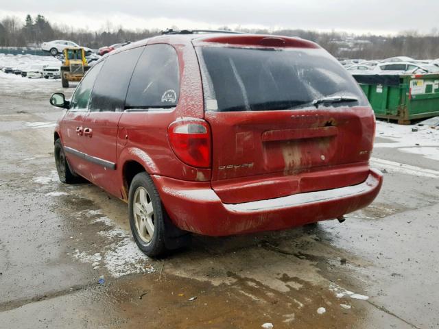 1D4GP45R66B534712 - 2006 DODGE CARAVAN SX RED photo 3