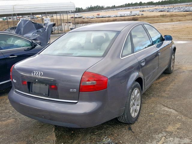 WAUBH64B51N076265 - 2001 AUDI A6 2.8 GRAY photo 4