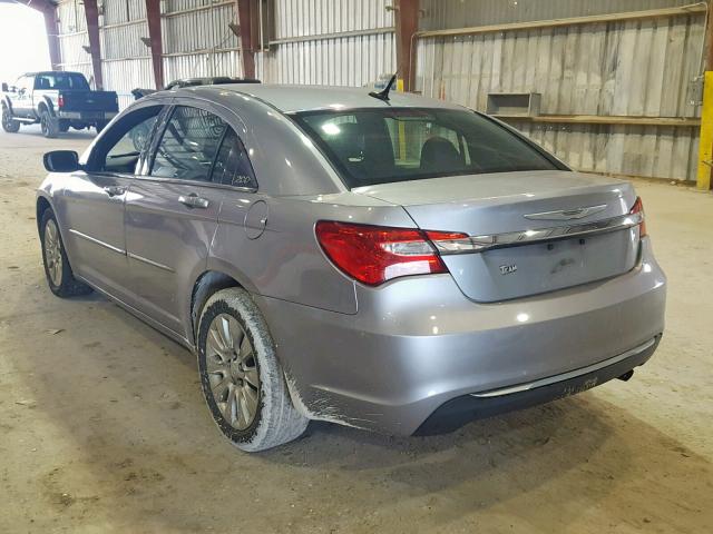 1C3CCBAB0DN604578 - 2013 CHRYSLER 200 LX GRAY photo 3