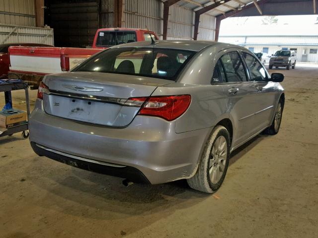 1C3CCBAB0DN604578 - 2013 CHRYSLER 200 LX GRAY photo 4