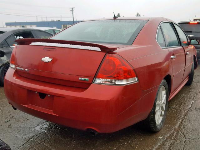 2G1WC5E30D1172016 - 2013 CHEVROLET IMPALA LTZ RED photo 4