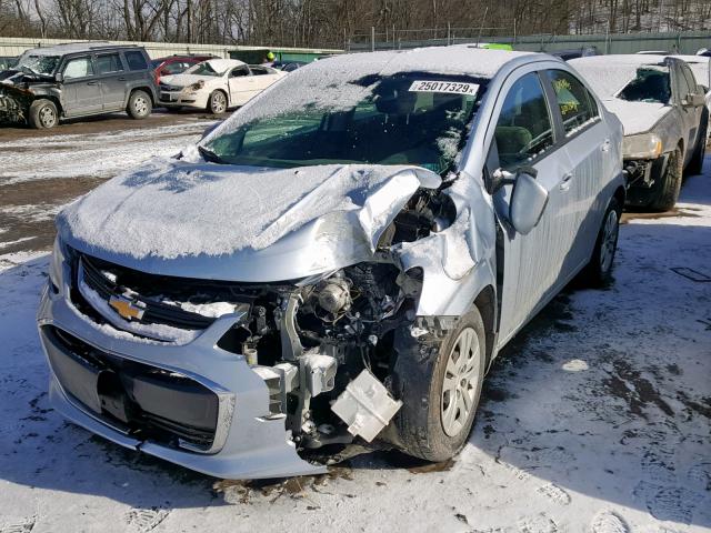 1G1JB5SG7H4160671 - 2017 CHEVROLET SONIC LS BLUE photo 2