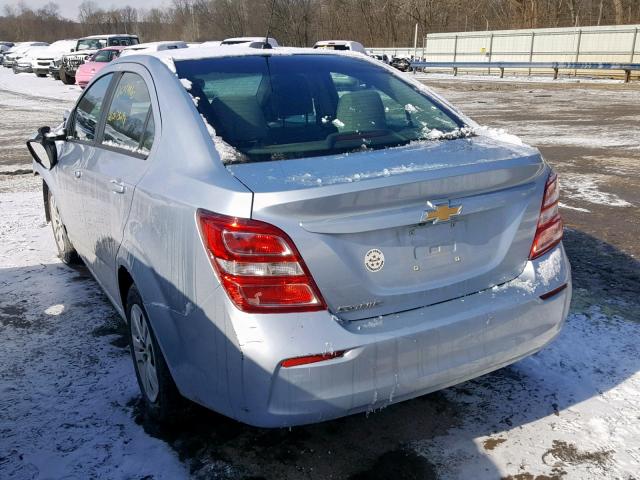 1G1JB5SG7H4160671 - 2017 CHEVROLET SONIC LS BLUE photo 3