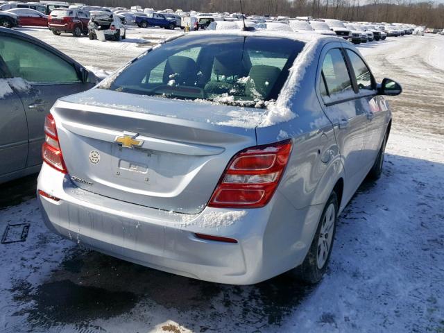 1G1JB5SG7H4160671 - 2017 CHEVROLET SONIC LS BLUE photo 4