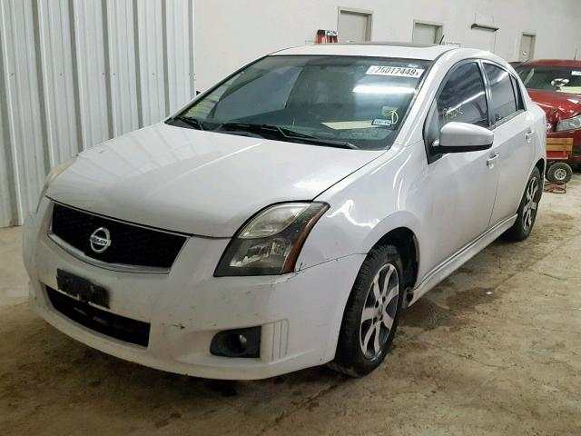 3N1AB6AP0BL729489 - 2011 NISSAN SENTRA 2.0 WHITE photo 2