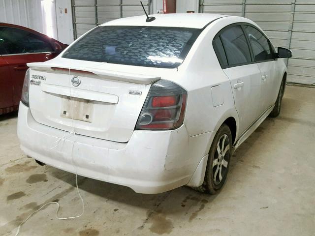 3N1AB6AP0BL729489 - 2011 NISSAN SENTRA 2.0 WHITE photo 4