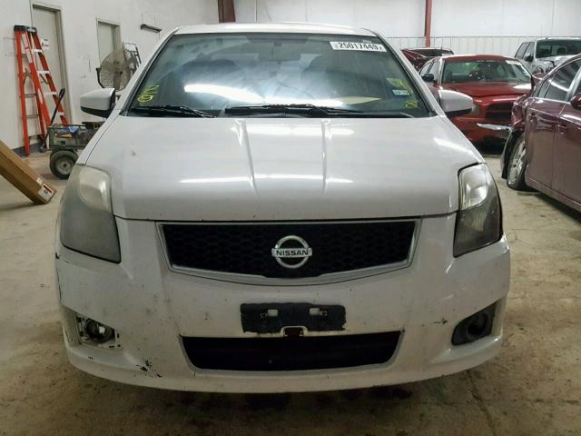 3N1AB6AP0BL729489 - 2011 NISSAN SENTRA 2.0 WHITE photo 9