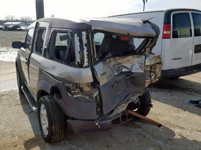 5J6YH18533L008723 - 2003 HONDA ELEMENT EX GRAY photo 3