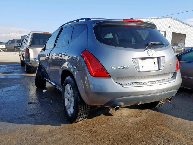 JN8AZ08TX7W513289 - 2007 NISSAN MURANO SL GRAY photo 3