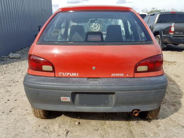 2S2AB21H2S6601554 - 1995 SUZUKI SWIFT BASE RED photo 10