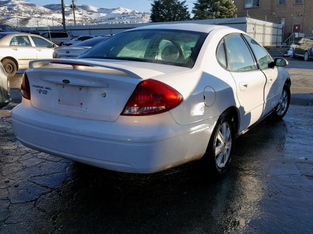 1FAHP56S44G176704 - 2004 FORD TAURUS SEL WHITE photo 4