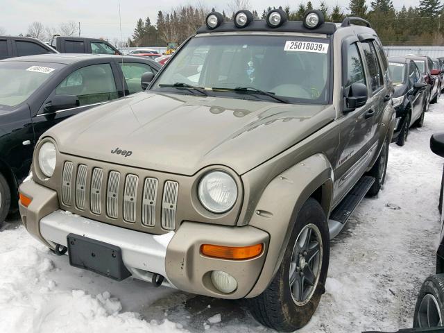 1J4GL38KX2W366894 - 2002 JEEP LIBERTY RE BROWN photo 2