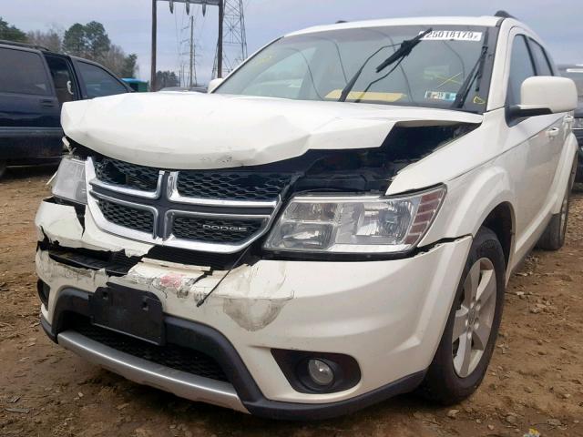 3D4PH1FG2BT542839 - 2011 DODGE JOURNEY MA WHITE photo 2