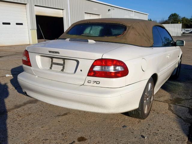 YV1NC62D64J045549 - 2004 VOLVO C70 HPT WHITE photo 4