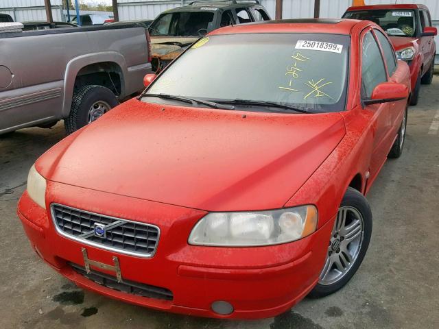 YV1RS592162516233 - 2006 VOLVO S60 2.5T RED photo 2