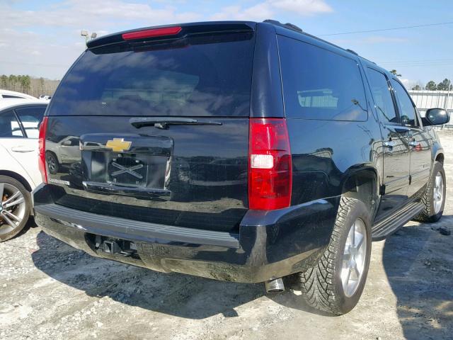 1GNSCHE03DR243964 - 2013 CHEVROLET SUBURBAN C BLACK photo 4