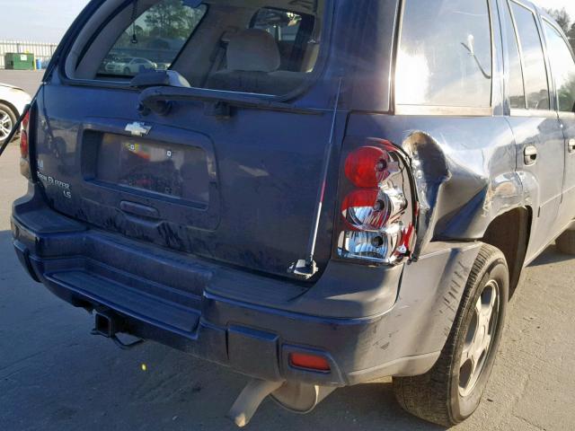 1GNDT13S172251711 - 2007 CHEVROLET TRAILBLAZE BLUE photo 9