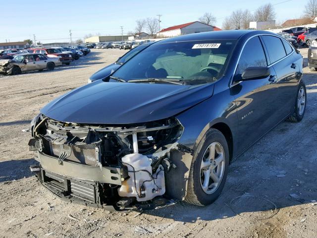 1G1ZB5ST2HF103797 - 2017 CHEVROLET MALIBU LS CHARCOAL photo 2