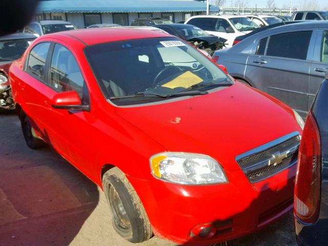 KL1TG5DE3BB129263 - 2011 CHEVROLET AVEO LT RED photo 1