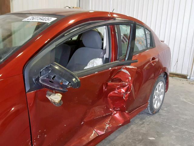 3N1AB6AP5AL715800 - 2010 NISSAN SENTRA 2.0 RED photo 9