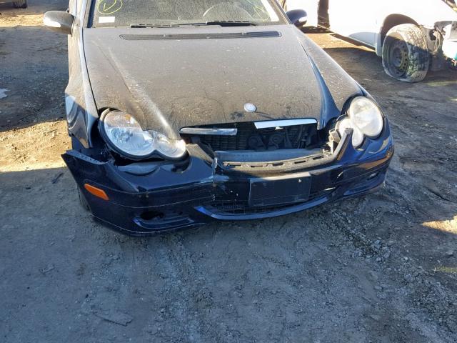 WDBRN64J75A672765 - 2005 MERCEDES-BENZ C 320 SPOR BLACK photo 9