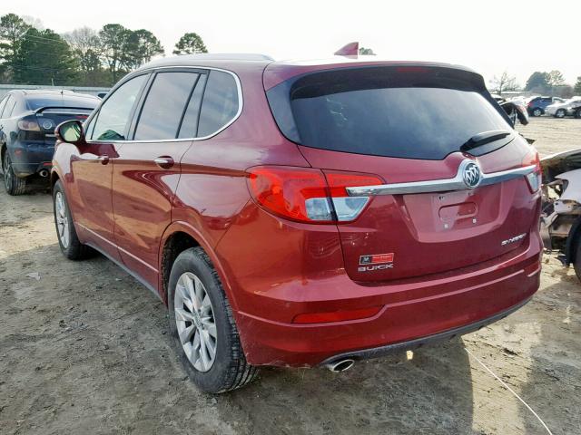 LRBFXBSA9HD127257 - 2017 BUICK ENVISION E MAROON photo 3