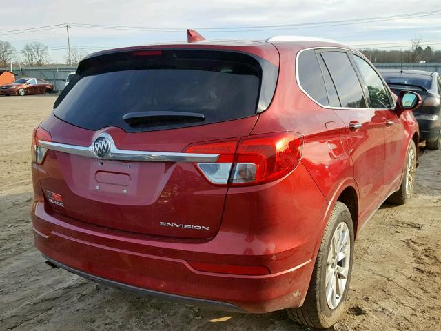 LRBFXBSA9HD127257 - 2017 BUICK ENVISION E MAROON photo 4