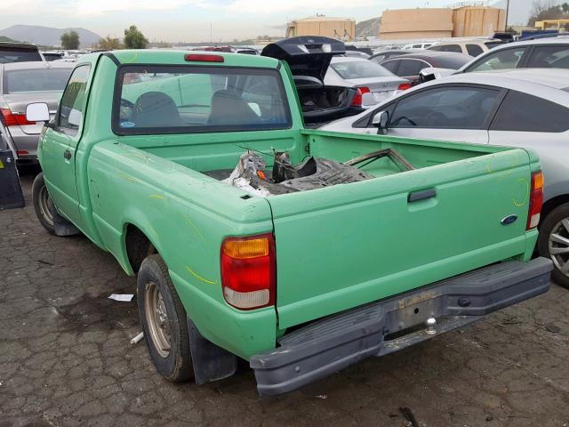 1FTYR10X8WPA92292 - 1998 FORD RANGER GREEN photo 3