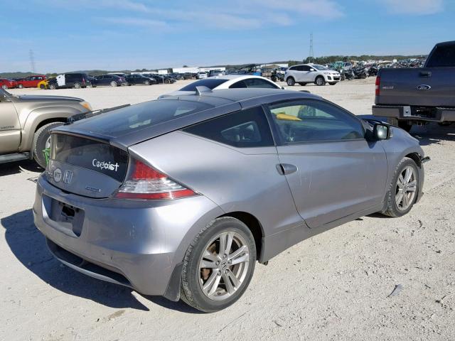 JHMZF1D61BS000959 - 2011 HONDA CR-Z EX SILVER photo 4