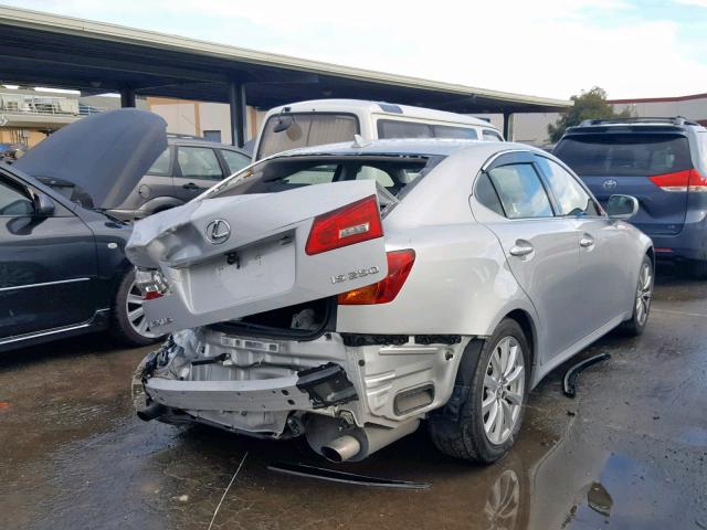 JTHBK262585073692 - 2008 LEXUS IS 250 SILVER photo 4