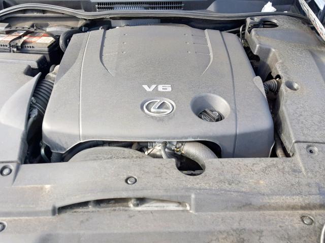 JTHBK262585073692 - 2008 LEXUS IS 250 SILVER photo 7