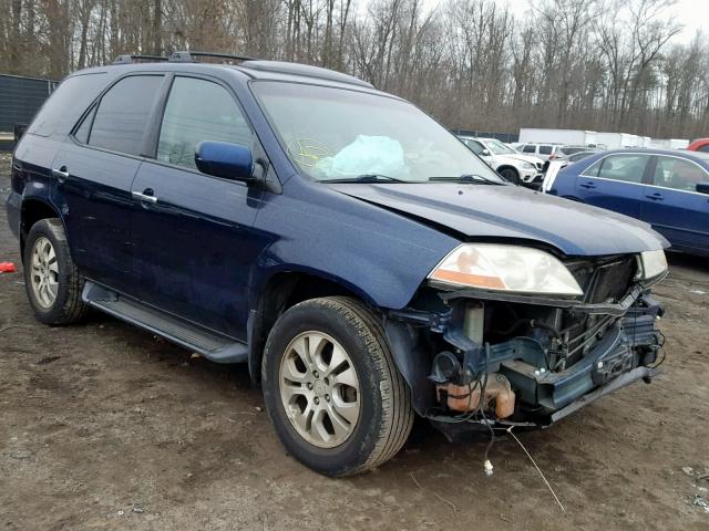 2HNYD18693H502926 - 2003 ACURA MDX TOURIN BLUE photo 1