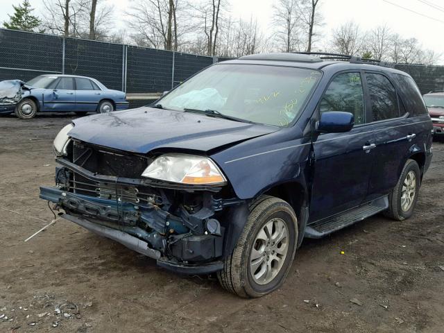 2HNYD18693H502926 - 2003 ACURA MDX TOURIN BLUE photo 2