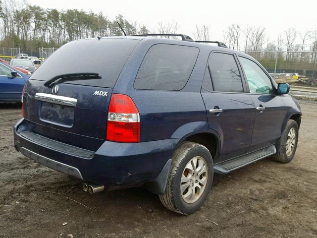 2HNYD18693H502926 - 2003 ACURA MDX TOURIN BLUE photo 4