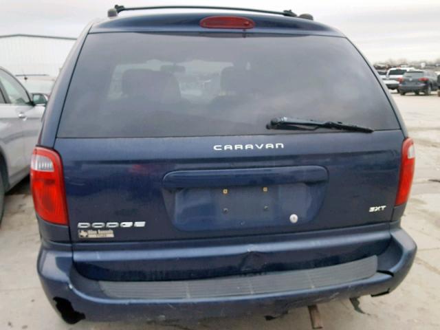 1D4GP45R65B111241 - 2005 DODGE CARAVAN SX BLUE photo 9