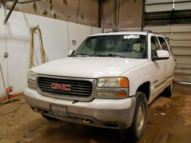 3GKFK16T91G131912 - 2001 GMC YUKON XL K WHITE photo 2