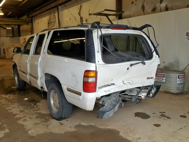 3GKFK16T91G131912 - 2001 GMC YUKON XL K WHITE photo 3