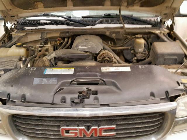 3GKFK16T91G131912 - 2001 GMC YUKON XL K WHITE photo 7