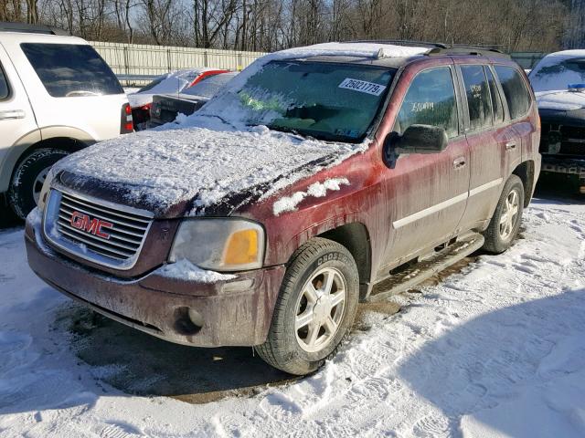 1GKDT13S372164048 - 2007 GMC ENVOY BURGUNDY photo 2